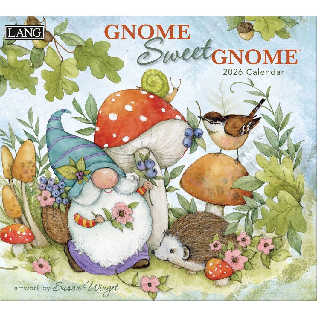 GNOME SWEET GNOME - 2026 LANG CALENDAR