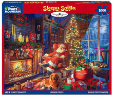 Load image into Gallery viewer, Sleepy Santa - 1000 Piece Puzzle by White Mountain
