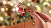 Pull-String Lion With Santa Wood Ornament - Hallmark Timmins