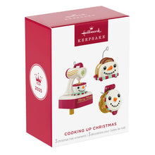 Load image into Gallery viewer, Mini Cooking Up Christmas Ornaments, Set of 3
