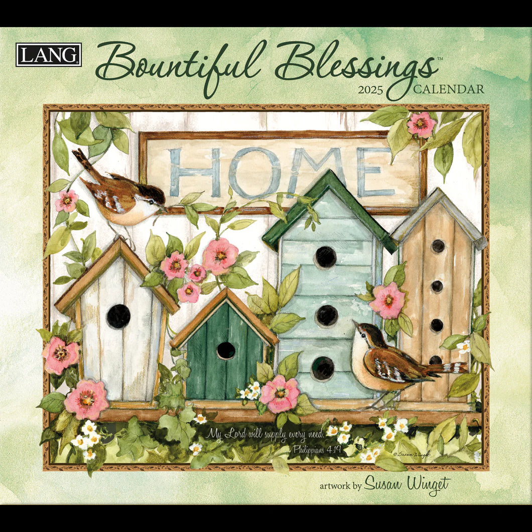 Bountiful Blessings 2025 LANG Deluxe Wall Calendar