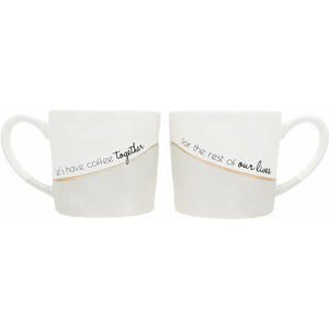 COFFEE TOGETHER 15 OZ CUP (SET OF 2)