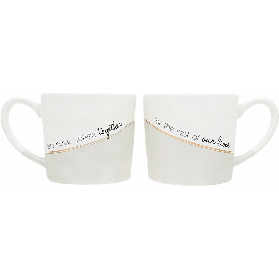 COFFEE TOGETHER 15 OZ CUP (SET OF 2)