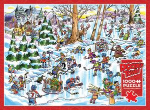 Hockey Town - 1000 Piece Puzzle by Cobble Hill