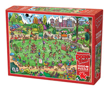 Load image into Gallery viewer, Offside Antics - DoodleTown - 1000 Piece Puzzle by Cobble Hill

