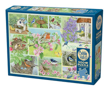 Load image into Gallery viewer, Garden Birds in Spring - 500 Piece Puzzle by Cobble Hill
