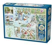 Load image into Gallery viewer, Garden Birds in Winter - 500 Piece Puzzle by Cobble Hill
