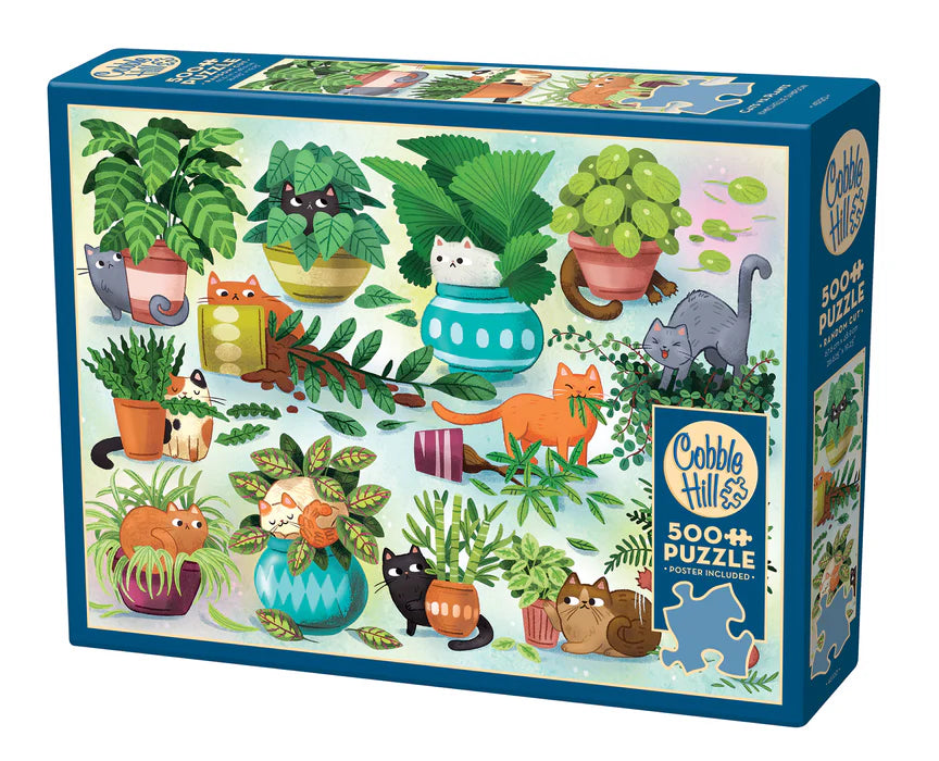 Cats vs. Plants - 500 Piece Puzzle by Cobble Hill