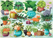 Load image into Gallery viewer, Cats vs. Plants - 500 Piece Puzzle by Cobble Hill
