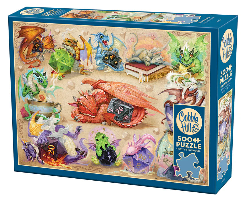 D20 Dragons - 500 Piece by Cobble Hill