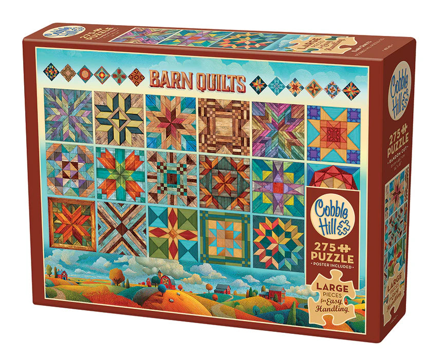 Barn Quilts (Easy Handling) 275 Piece Puzzle by Cobble Hill