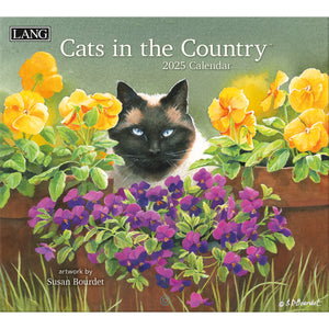 Cats In The Country 2025 LANG Deluxe Wall Calendar