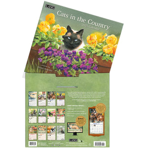 Cats In The Country 2025 LANG Deluxe Wall Calendar