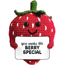 Load image into Gallery viewer, Strawberry Crocheted Mini - Little Pick Me Up
