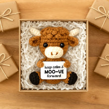 Load image into Gallery viewer, Highland Cow Crocheted Mini - Little Pick Me UP
