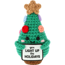 Load image into Gallery viewer, Christmas Tree Crocheted Mini – You Light Up the Holidays Keepsake Figure
