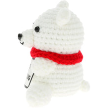 Load image into Gallery viewer, Polar Bear Crocheted Mini – Sending You a Bear Hug Keepsake Figure
