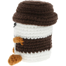 Load image into Gallery viewer, Coffee Crocheted Mini – Brew-tiful Days Ahead Encouragement Figure
