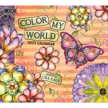 Load image into Gallery viewer, Color My World 2025 LANG Deluxe Wall Calendar
