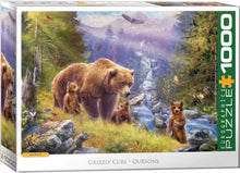 Load image into Gallery viewer, Grizzly Cubs - 1000 Piece Puzzle by Eurographics
