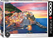 Load image into Gallery viewer, Manarola at Dusk - Italy - 1000 Piece Puzzle by Eurographics
