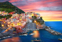 Load image into Gallery viewer, Manarola at Dusk - Italy - 1000 Piece Puzzle by Eurographics
