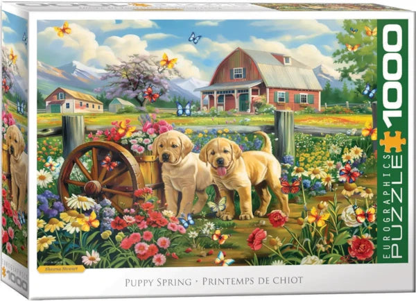Puppy Spring - 1000 Piece Puzzle by Eurographics