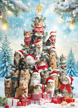 Load image into Gallery viewer, Christmas Tree Cats - 1000 Piece Puzzle by Eurographics
