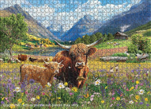 Load image into Gallery viewer, Highland Cows - 1000 Piece Puzzle by Eurographics
