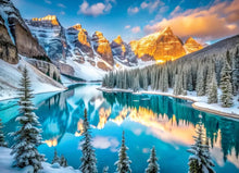 Load image into Gallery viewer, Lake Morraine in Winter - 1000 Piece Puzzle by Eurographics
