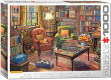 Load image into Gallery viewer, Books, Cats and Puzzles - 1000 Piece Puzzle by Eurographics
