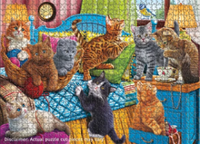 Load image into Gallery viewer, Cute Kittens in Bed- 1000 Piece Puzzle by Eurographics
