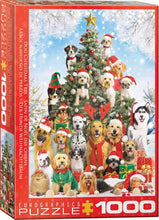 Load image into Gallery viewer, Dog Christmas Tree - 1000 Piece Puzzle by Eurographics
