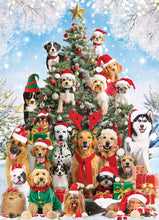 Load image into Gallery viewer, Dog Christmas Tree - 1000 Piece Puzzle by Eurographics
