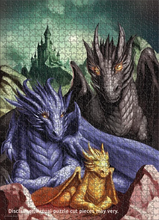 Load image into Gallery viewer, Tairn, Sgaeyl &amp; Andarna - 1000 Piece Puzzle by Eurographics
