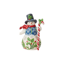 Load image into Gallery viewer, Snowman with Candy Hallmark - Jim Shore Heartwood Creek
