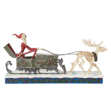 Load image into Gallery viewer, Jack Skeleton Sleigh - Disney Traditions
