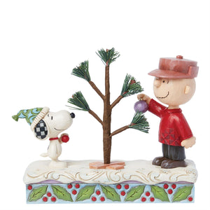 Snoopy & Charlie Brown Tree Peanuts by Jim Shore