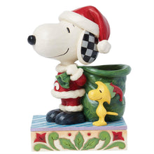 Load image into Gallery viewer, Snoopy Santa and Elf Woodstock Peanuts by Jim Shore
