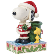 Load image into Gallery viewer, Snoopy Santa and Elf Woodstock Peanuts by Jim Shore
