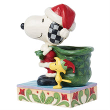 Load image into Gallery viewer, Snoopy Santa and Elf Woodstock Peanuts by Jim Shore
