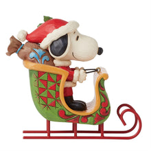 Load image into Gallery viewer, Snoopy &amp; Woodstock in Sleigh Peanuts by Jim Shore
