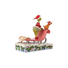 Load image into Gallery viewer, Grinch and Max on Sled - Jim Shore Dr. Seuss
