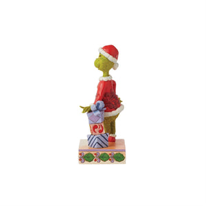 Grinch Leaning on Gifts - Jim Shore Dr. Seuss