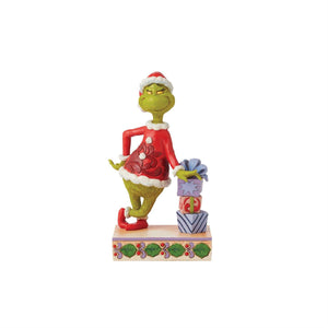 Grinch Leaning on Gifts - Jim Shore Dr. Seuss