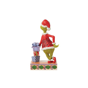 Grinch Leaning on Gifts - Jim Shore Dr. Seuss