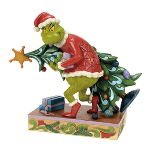 Grinch Carrying/Stealing Tree by Jim Shore Dr. Seuss