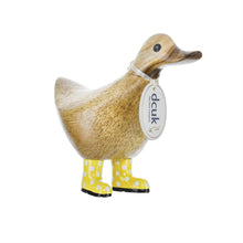 Load image into Gallery viewer, Spotty Boots Duckys by DCUK - Wooden Duck Decor - Hallmark Timmins

