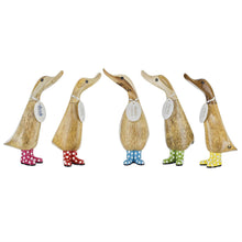 Load image into Gallery viewer, Spotty Boots Ducklings by DCUK - Wooden Duck Decor - Hallmark Timmins
