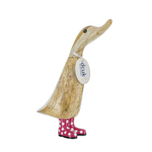 Load image into Gallery viewer, Spotty Boots Ducklings by DCUK - Wooden Duck Decor - Hallmark Timmins
